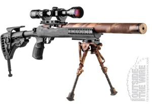 Heavily Modified Factory Stock on IDF 10/22 Sniper Rifle.
